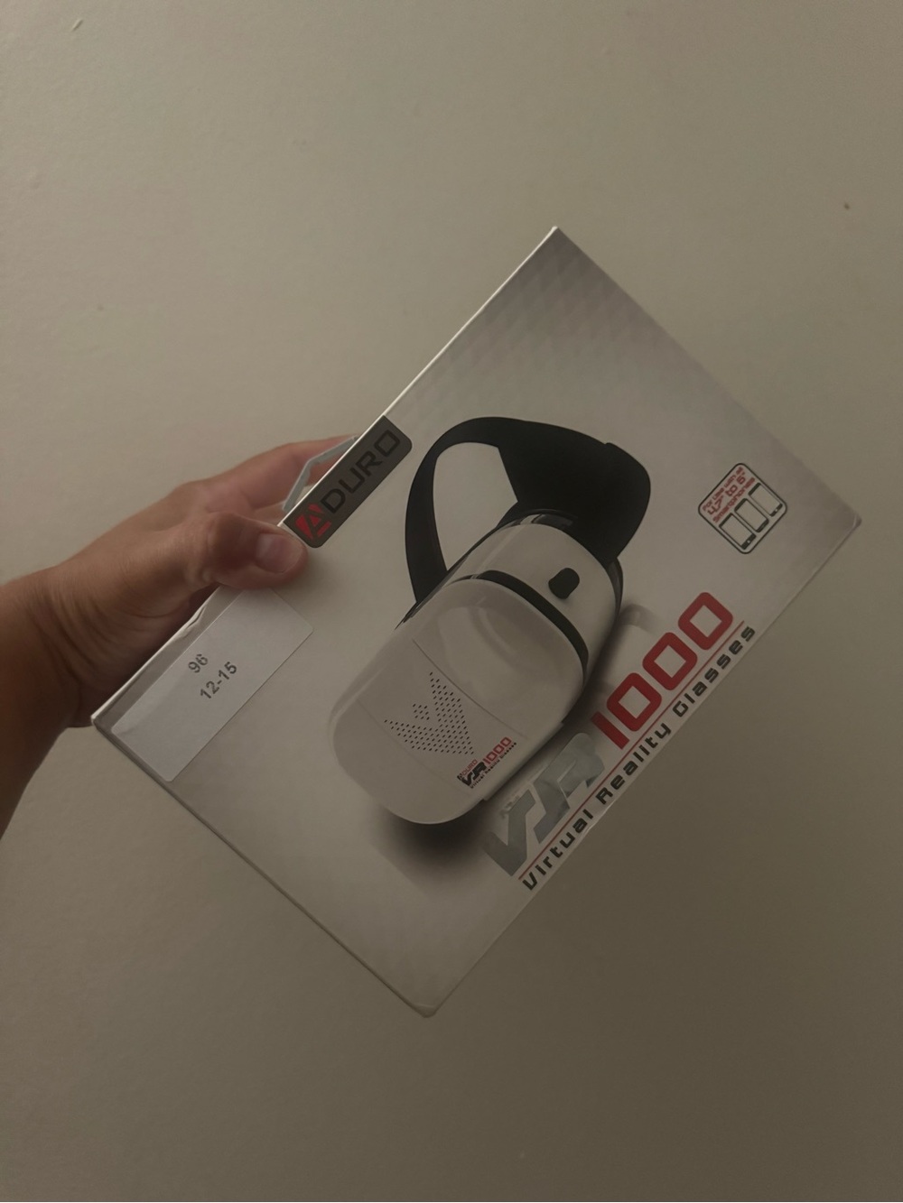 VR1000 White VR Headset - Virtual Reality Glasses